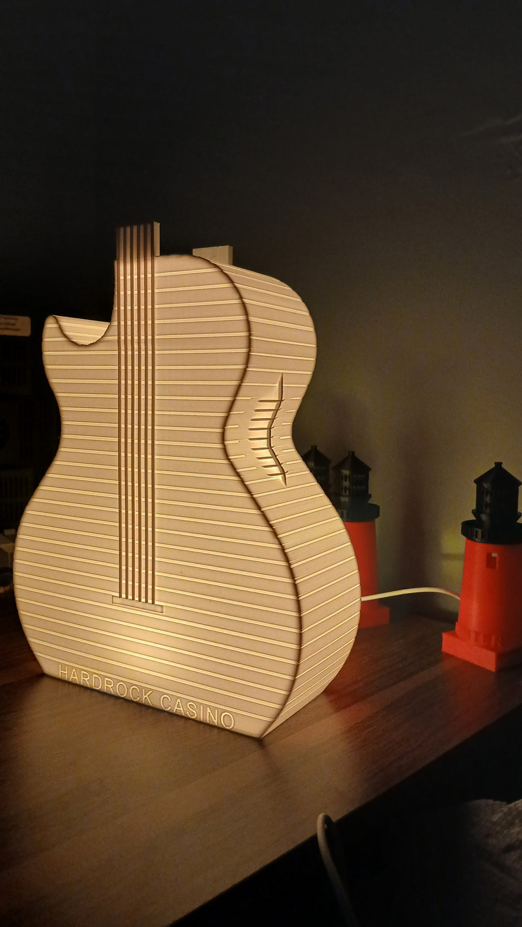 Hardrock Casino Guitar lamp Fort Lauderdale