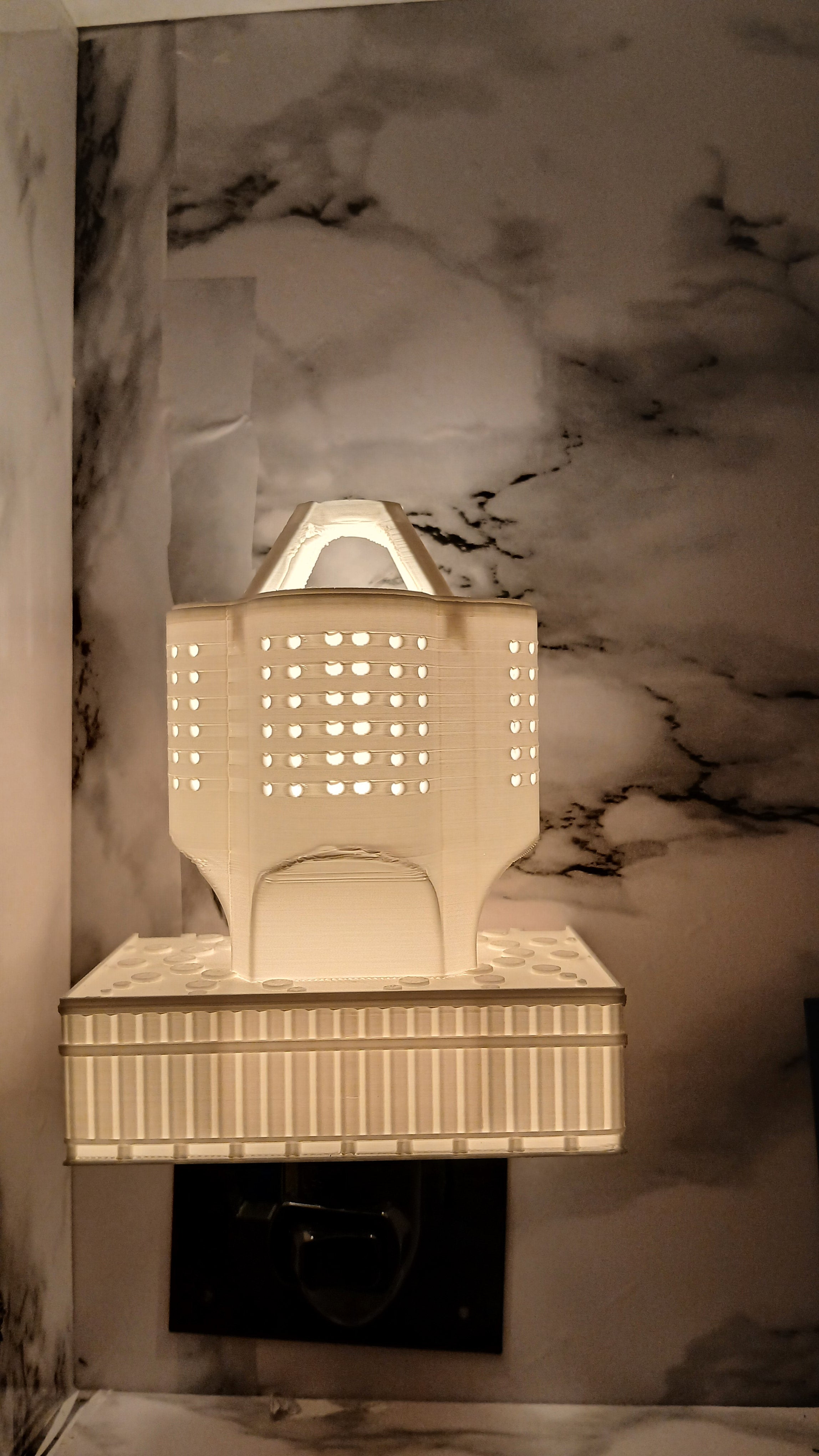 Women's Prentice Hospital Brutalist Night Light